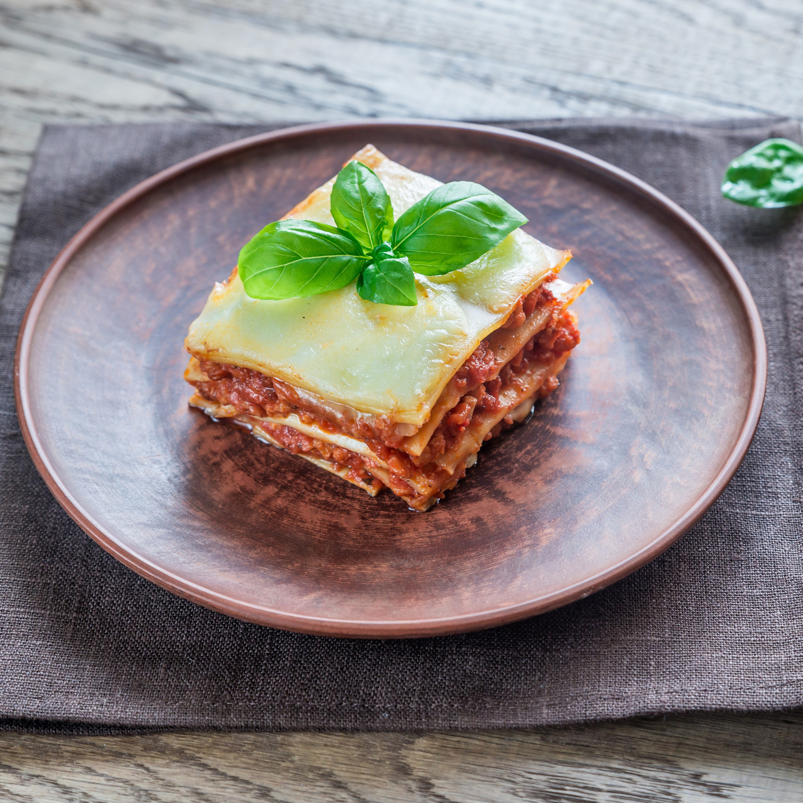 En tallerken med mat