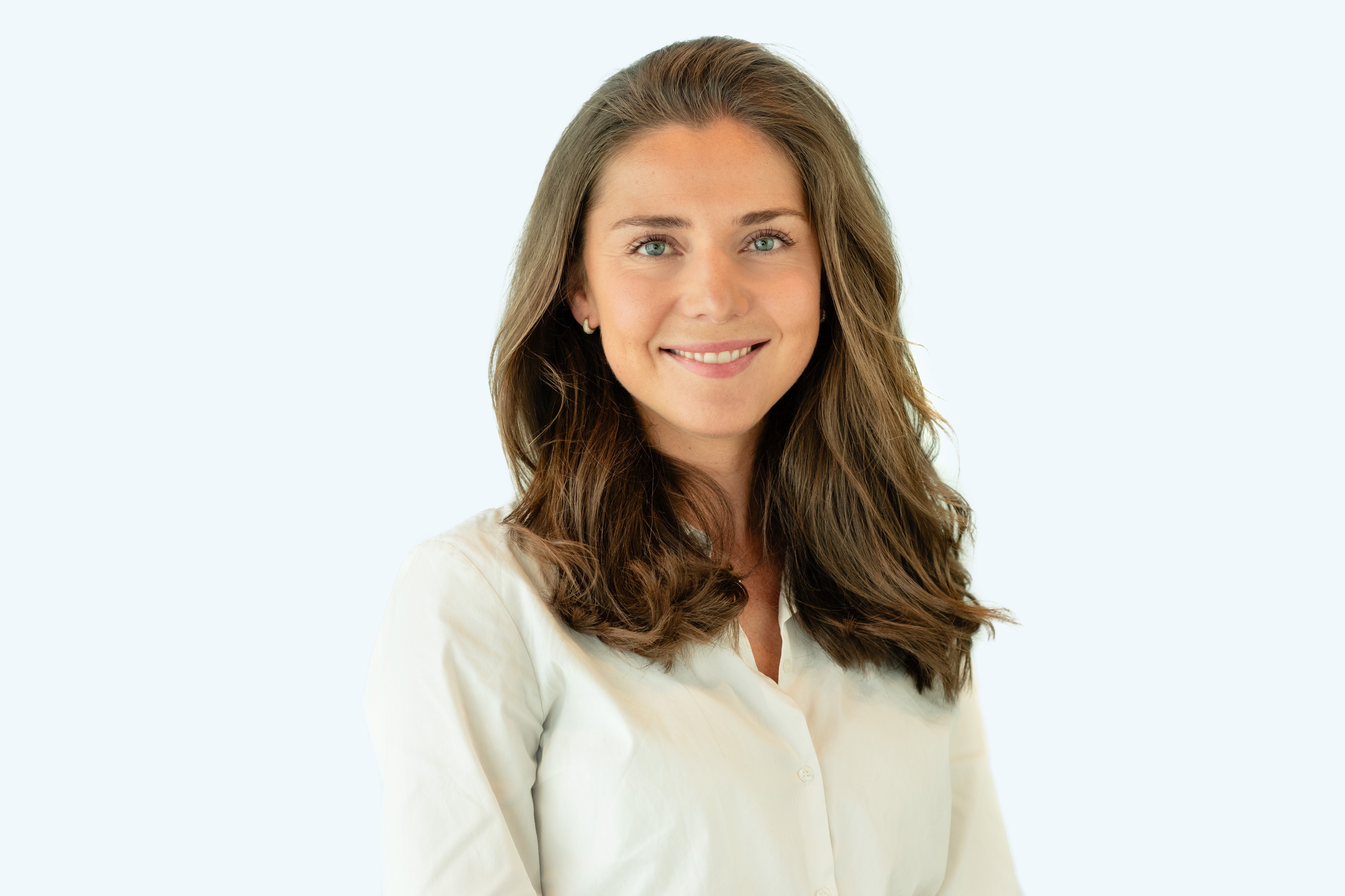 En person med langt hår