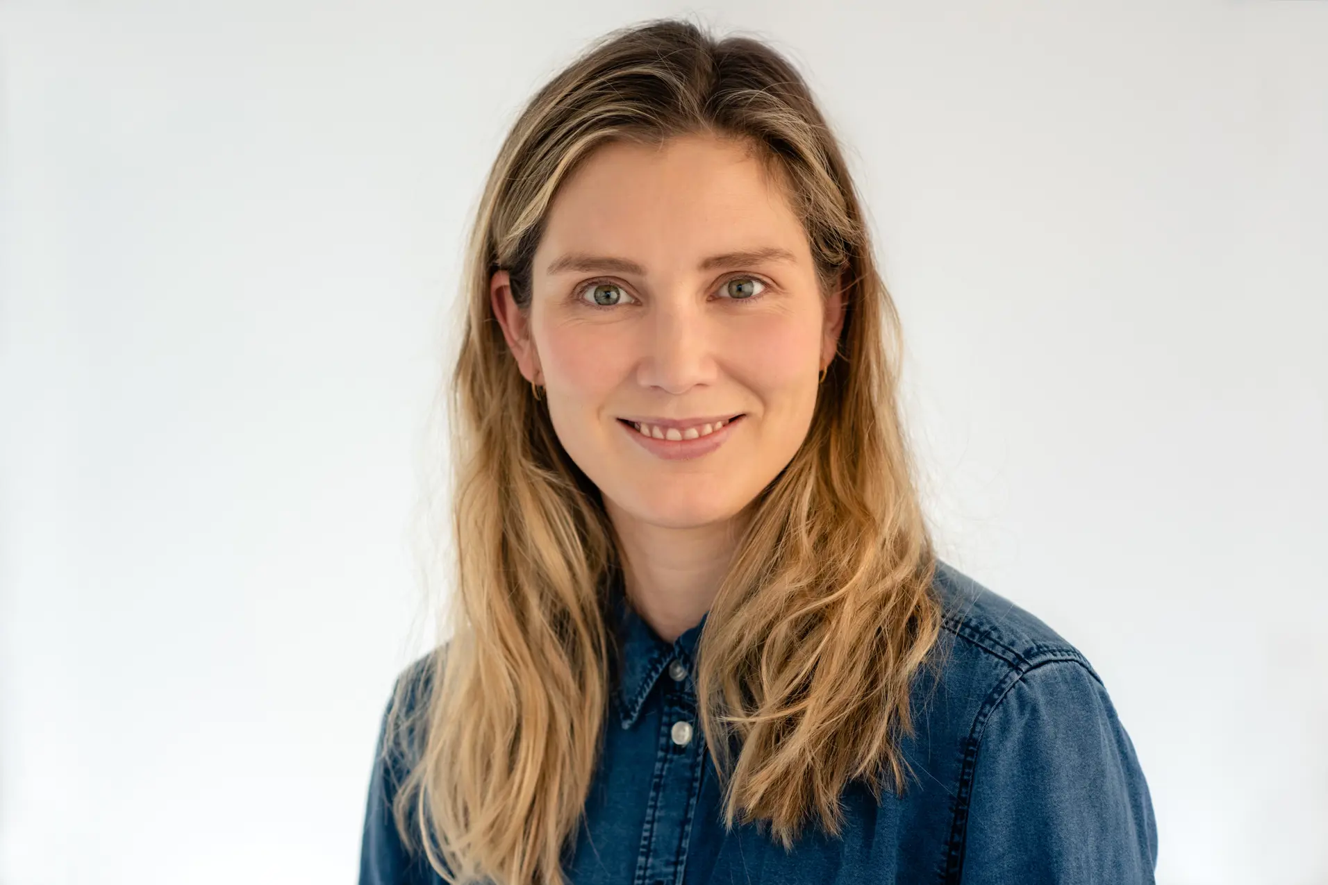 A woman with long hair