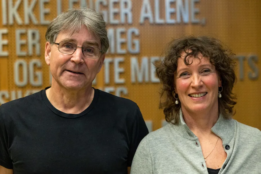 Portrett av Torkil Berge og Nina Lang
