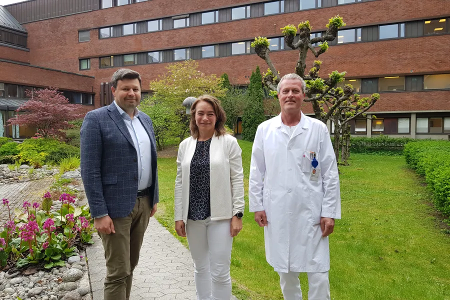 Senterleder REMEDY Espen A. Haavardsholm, professor Nina Østerås og seksjonsoverlege Till Uhlig