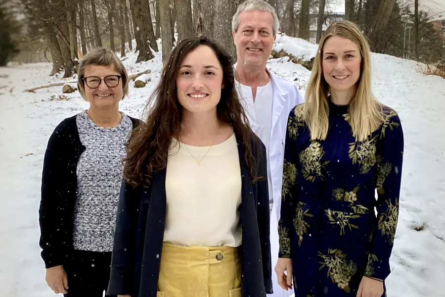 Pernille Steen Pettersen med veileder og biveiledere.