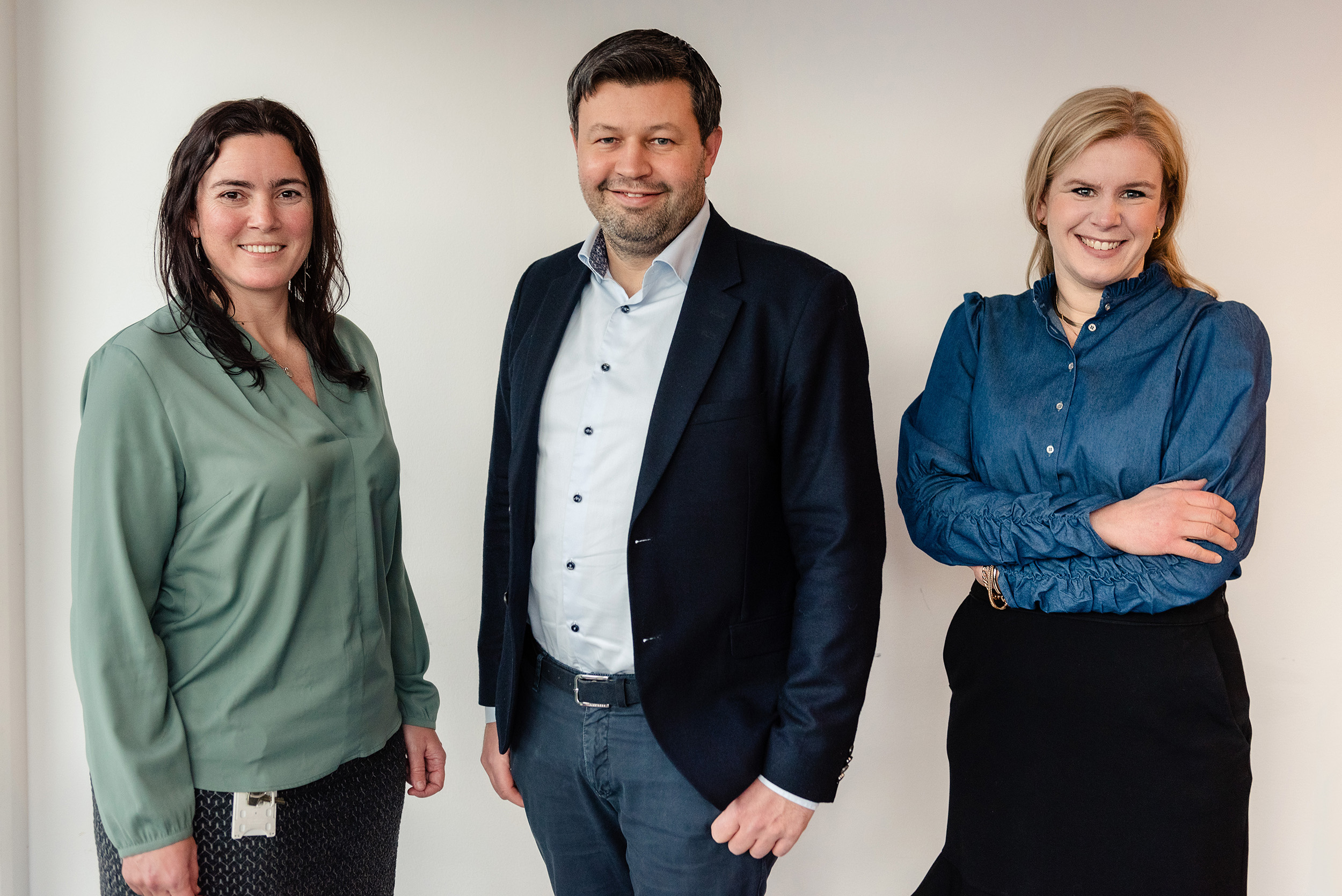 Foto av Ledelsen ved det nye Forskningssenter for klinisk behandling.