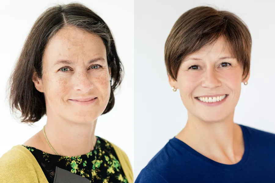 Portrettbilder av Sella Provan og Birgitte Nellemann
