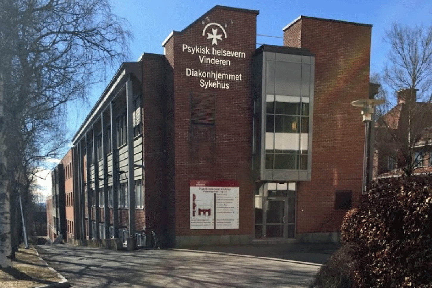 Innkjøringen til psykisk helsevern Vinderen